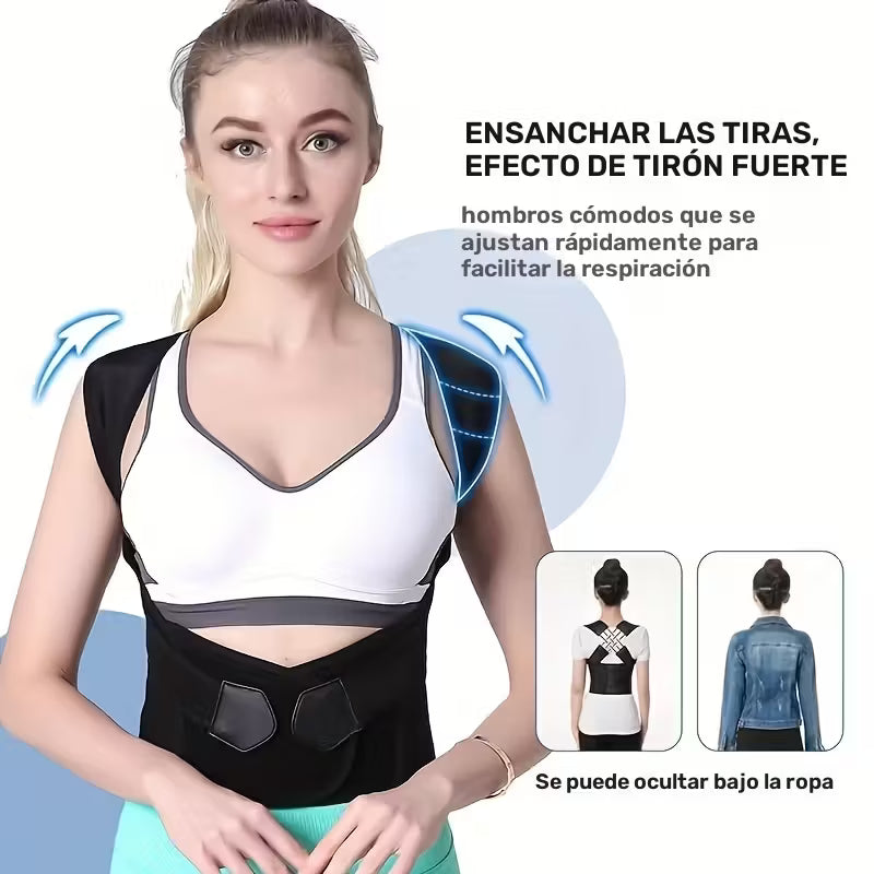 Corrector Postura Espalda Para Hombre Y Mujer Ajustable-Ortopedicas